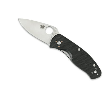 Spyderco Persistence G10 Black Folding Pocket Knife - Plain Edge - C136GP