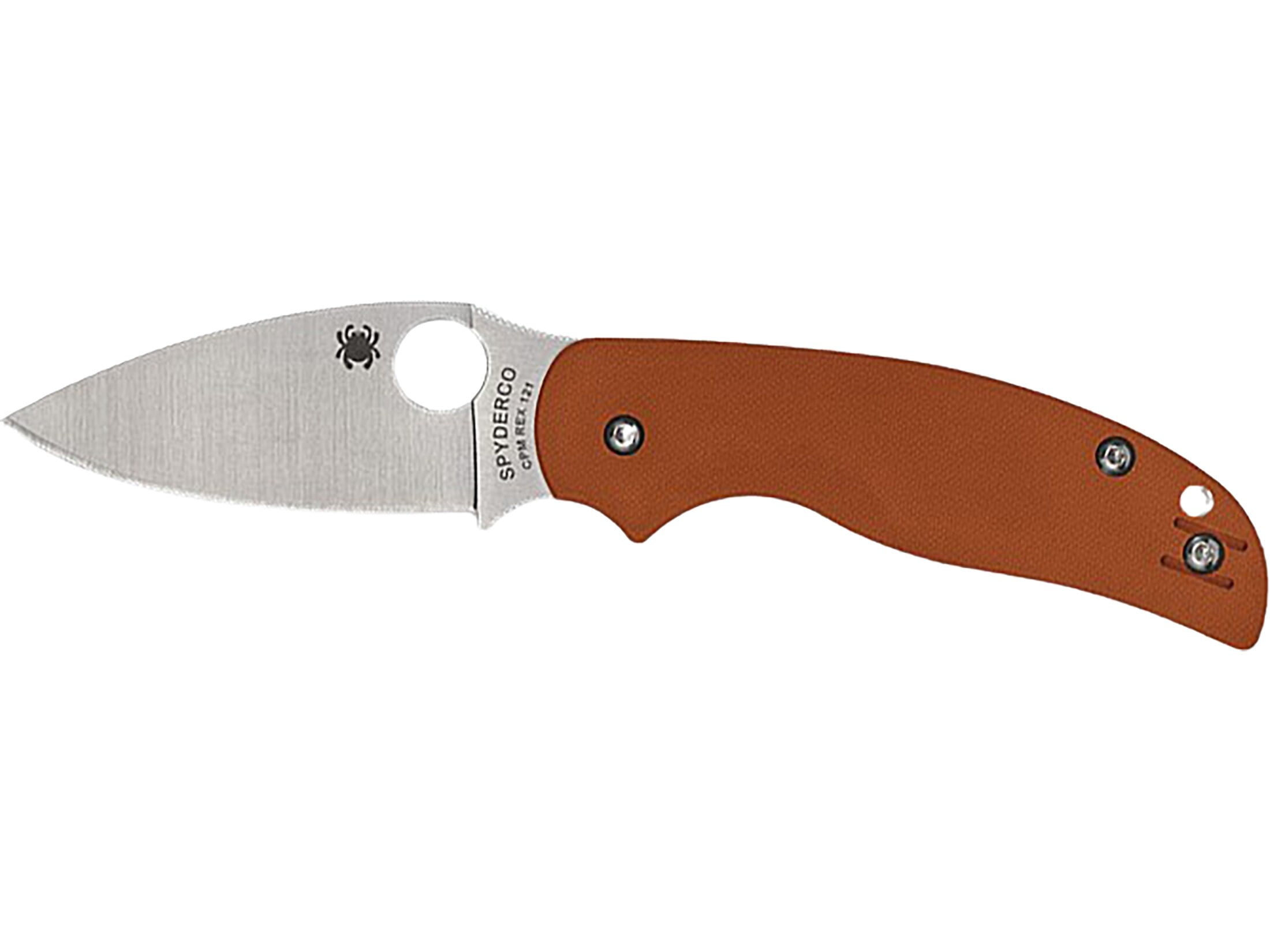 Spyderco Sage 5 Pocket Knife 3" Drop Point CPM-REX 121 Satin Blade G-10 ...