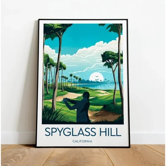 Spyglass Hill Golf Course California Spyglass Hill Poster Home Decor Office Wall Art