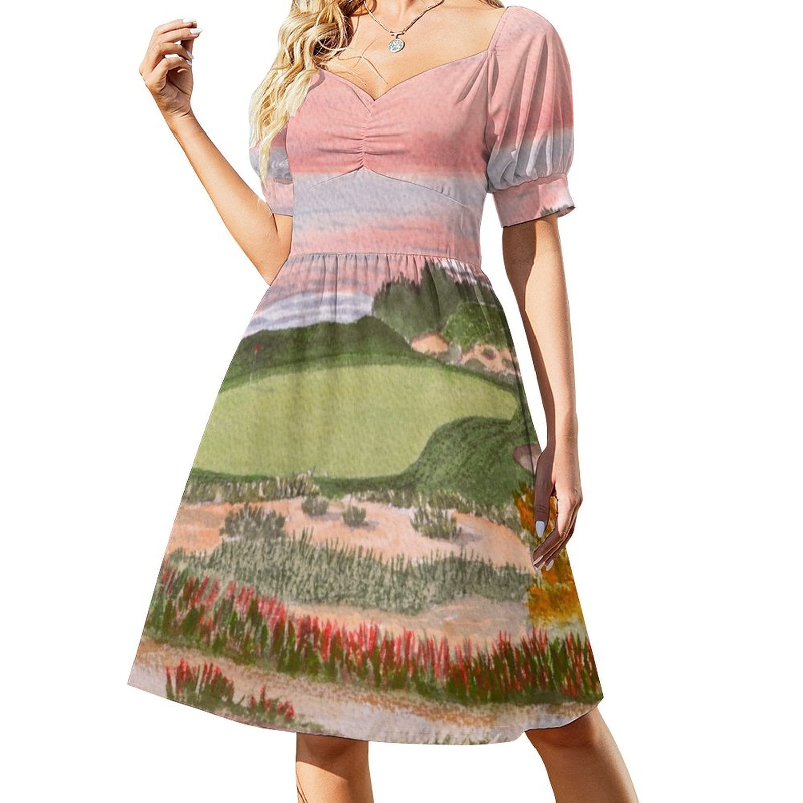 Spyglass Hill Golf Course Hole 3 Sleeveless Dress Womens dresses