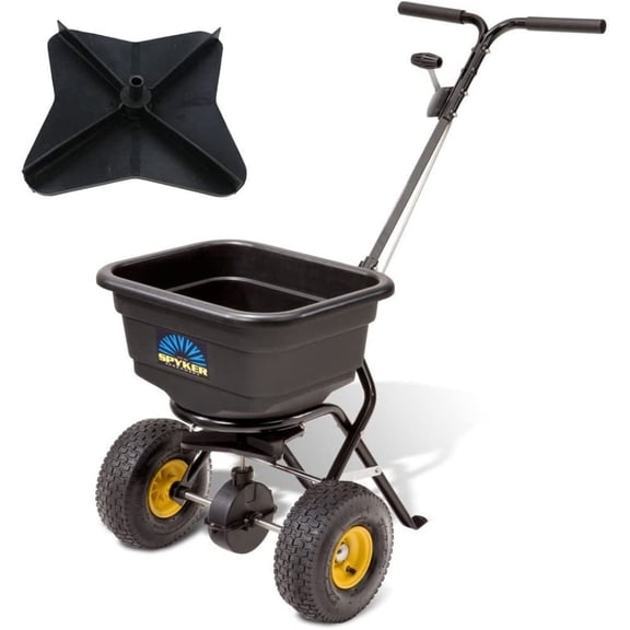 "Spyker P20-5010 Residential 50-Pound Broadcast Spreader with Replacement 1008209 Impeller (Bundle, 2 Items)"