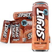 SPYLT High Protein Milk, Chocolate, 20g Protein, 60mg Caffeine, Sugar Free, 11 fl oz, 12 Cans - Packaging May Vary
