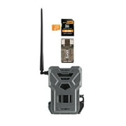 Spypoint FLEX DARK GPS Cellular Trail Camera No WiFi Needed 32GB Memory Card and Card Reader Gray