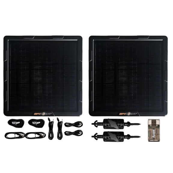 Spypoint SPLB-10 Compact Solar Panel with Heavy-Duty Mounting Arm Bundle