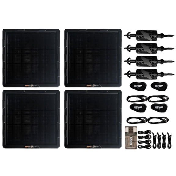 Spypoint SPLB-10 Compact Solar Panel with Heavy-Duty Mounting Arm and Card Reader Bundle