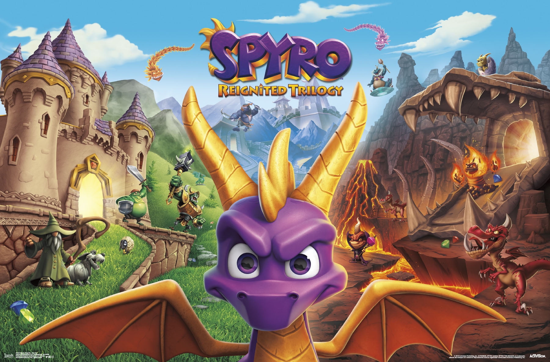 Spyro Reignited Key Art Poster
