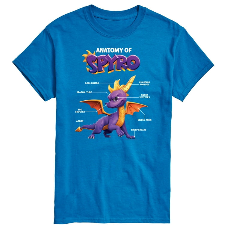 Spyro Spyro Anatomy Men s Short Sleeve Graphic T Shirt