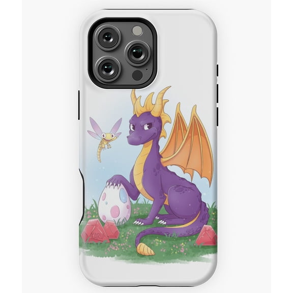 Spyro and Sparx Classic Gaming Duo Phone Case for iPhone 16 15 14 13 12 11 Pro Max