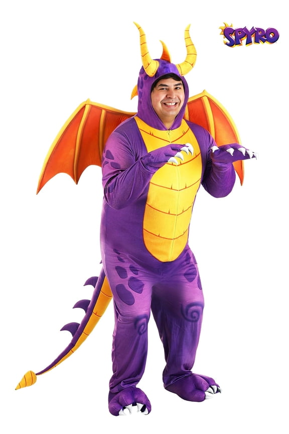Spyro the Dragon Adult Plus Size Costume Jumpsuit