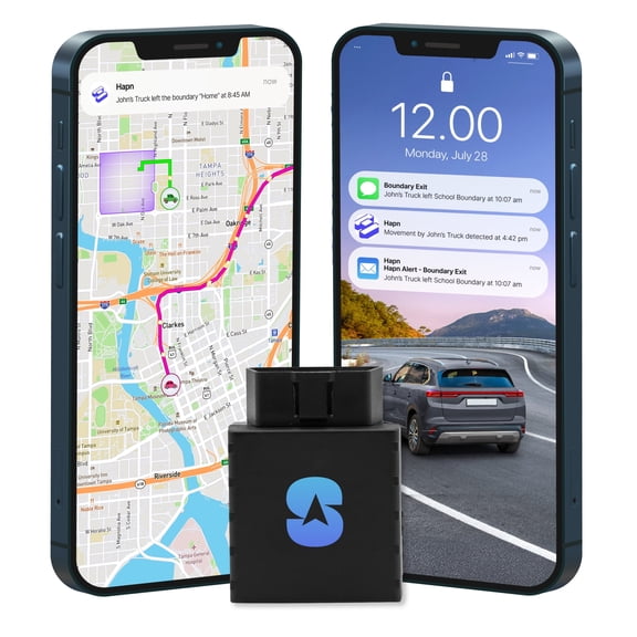 Spytec OBD Car GPS Tracker, Real-Time 1 Second Updates, Ignition On/Off Anti-Theft Alerts, Vehicle Movements, Personal & Work Car Monitoring | Unlimited US & Worldwide Tracking App - Low Cost Pla