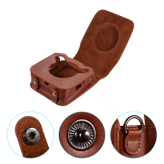 Sq20 Portable PU Leather Camera Case Bag With Shoulder Strap Compatible With  Fuji  SQ20 Instant Camera