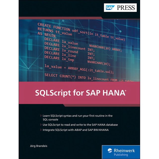 Sqlscript for SAP Hana (Hardcover) - Walmart.com