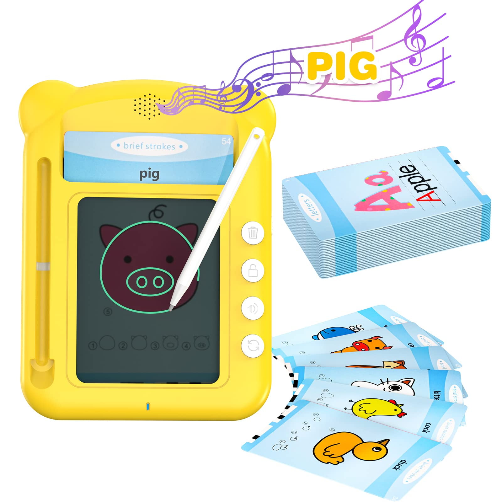 Clear Stock) FOXBOX Kids LCD Drawing Pad Writing tablet Writing