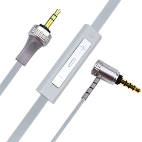 Sqrmekoko Inline Mic Volume Control Aux Audio Cable Compatible with MDR-X10 MDR-XB920 MDR-X910 Headphones (Grey)