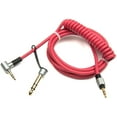 thumbnail image 1 of Sqrmekoko Replacement Extension Aux Auxiliary Audio Cord Cable Wire Compatible with Beats By Dr Dre Pro/Detox Edition Headphones (Red), 1 of 7