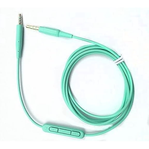 Sqrmekoko Replacement Inline Mic Remote Volume Control Audio Cable Cord Line Compatible with Bose SoundTrue Soundlink SoundlinkII QC25 QC35 QC35II QC45 OE2 Headphoes (Green)