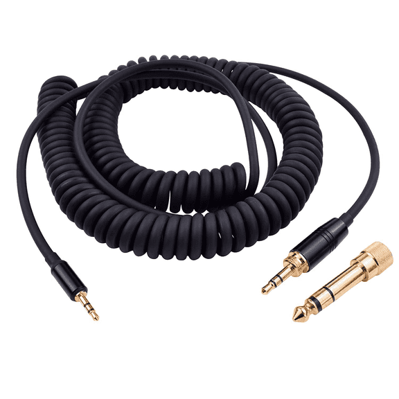 Sqrmekoko Upgrade Audio Cable Coiled Wire Compatible with QC45 QC35 QC35II OE2 OE2i AE2 AE2i SoundTrue SoundlinkII HeadsetsSqrmekoko Upgrade Audio Cable Coiled Wire Compatible with QC45 QC35
