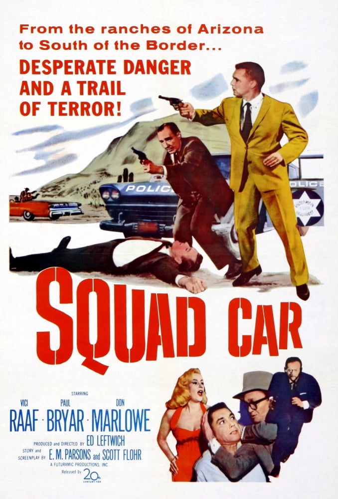 Squad Car Canvas Art - (11 x 17)