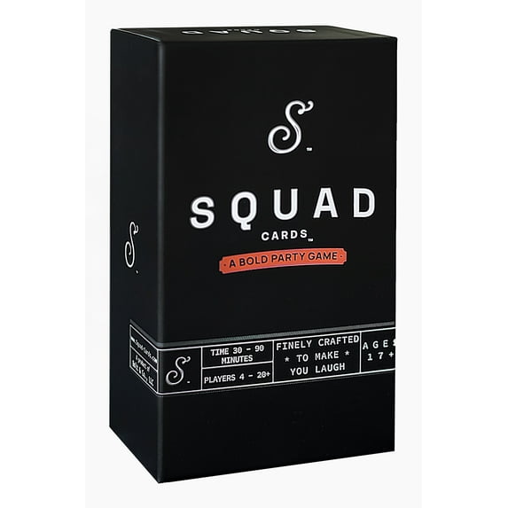 Squad Cards - An Adult Party Essential, Easy to Learn, Fast-Paced, Interactive, Perfect for Every Occasion, 4+ Players - Perfect for Large Groups