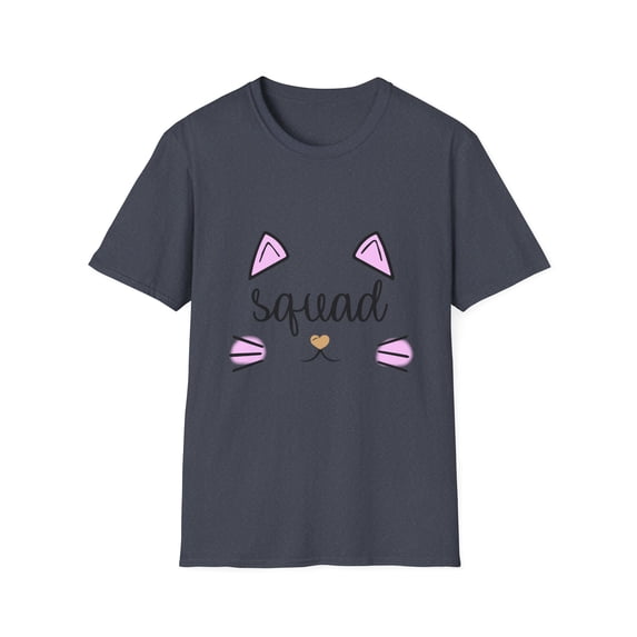 Squad Cat Bachelorette Team Bride Bridal Party Shower Gift Bridesmaids Unisex Softstyle T-Shirt