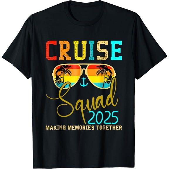 Squad Crew Cruise 2025 Summer Vacation Matching Family Group T-Shirt
