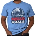 thumbnail image 1 of Squad Goal Founding Fathers Funny USA Plus Size Crewneck Graphic Tee Shirt Brisco Brands 2X, 1 of 6