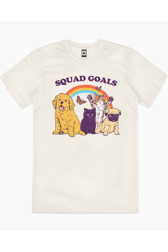 Squad Goals T-Shirt Australia Online colour_natural