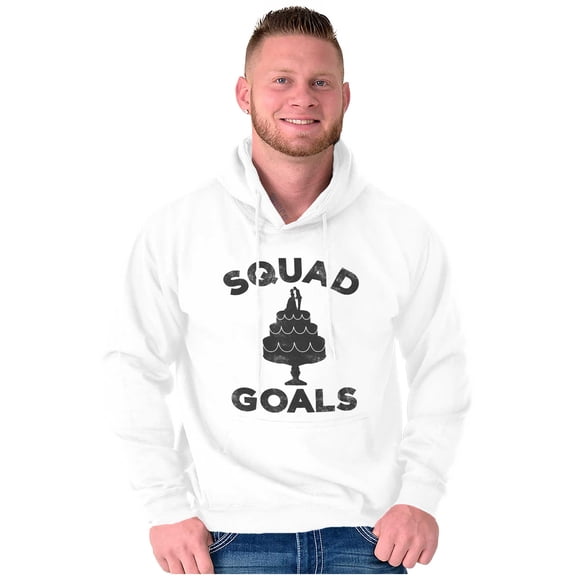 Squad Goals Wedding Cake Humor Hoodie Sweatshirt Women Men Brisco Brands L