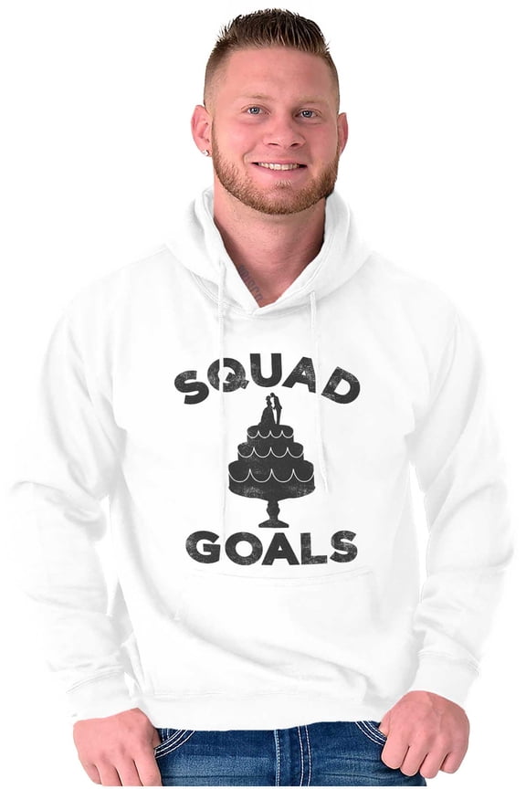 Squad Goals Wedding Cake Humor Hoodie Sweatshirt Women Men Brisco Brands L