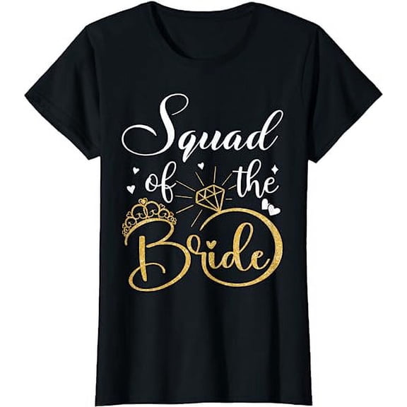 Squad Of The Bride Wedding Bridal Shower Matching Family T-Shirt