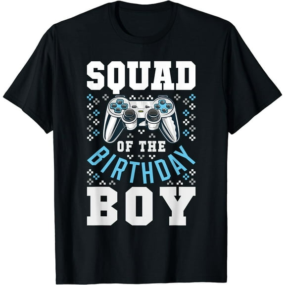 Squad of the Birthday Boy Matching Video Gamer Birthday T-Shirt