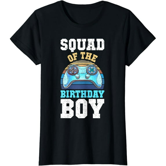 Squad of the Birthday Boy Matching Video Gamer Birthday T-Shirt