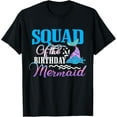 thumbnail image 1 of Squad of the Birthday Mermaid Family Party Matching Mermaid T-Shirt, 1 of 5