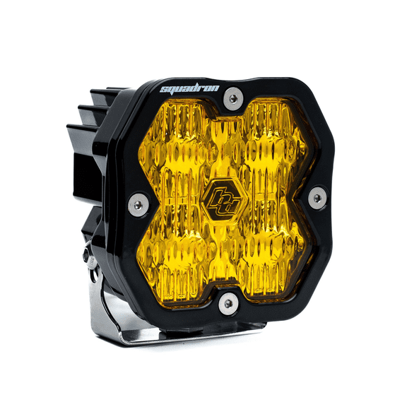 Squadron 2.0 Sport Black Baja Amber LED Wide/Cornering Style Auxiliary Light Pod