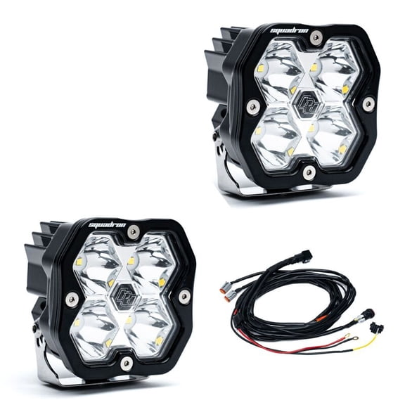 Baja Designs 5578012 Squadron 2.0 Sport LED Light Pod Pair - Spot Clear