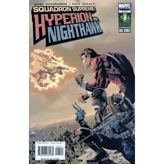 Squadron Supreme: Hyperion VS. Nighthawk #4 VF ; Marvel Comic Book