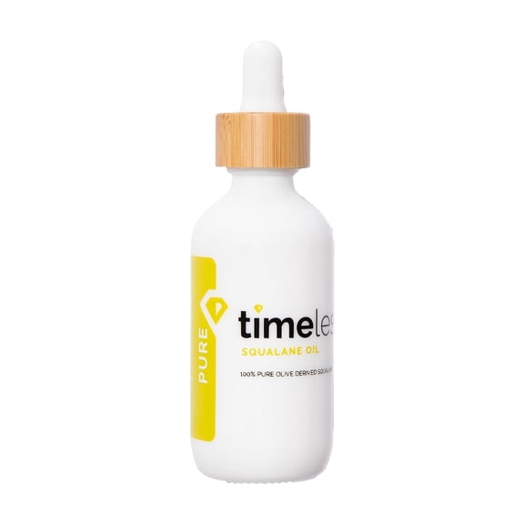 Timeless Skin Care Squalane Oil 100% Pure - Plant-Based Face Oil - Fragrance-Free - For Dry Skin - Moisturizing - 2 fl oz
