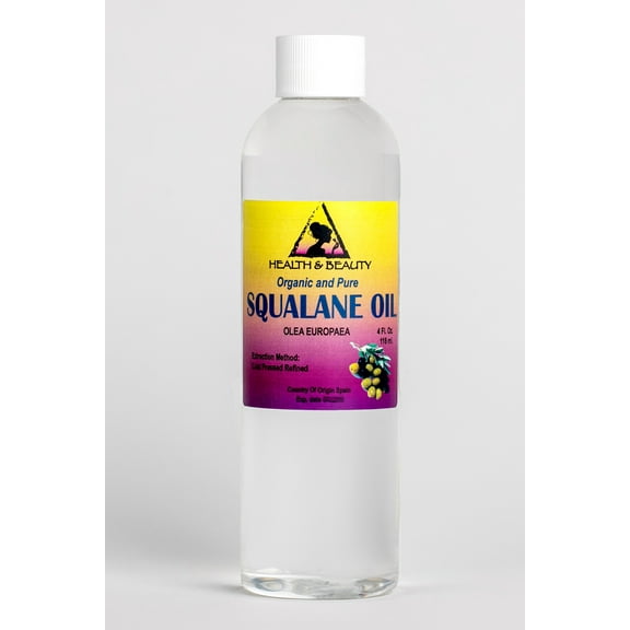 Squalane oil organic olive-derived anti-aging moisturizer cold press pure 4 oz