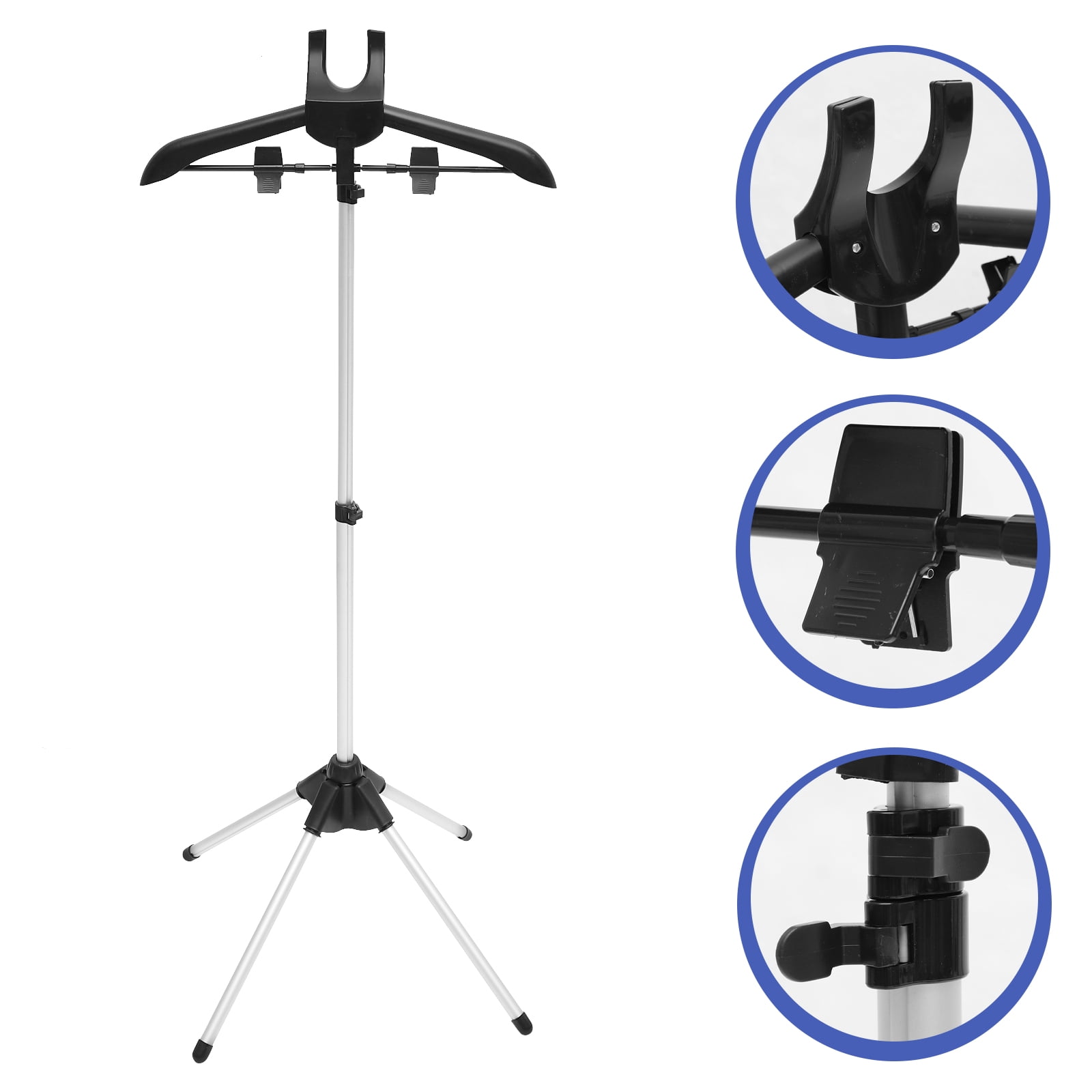 Squalise 1 Set of Steam Ironing Hanger Accessories Bracket Garment Foldable Adjustable Hanger for Steaming Clothes
