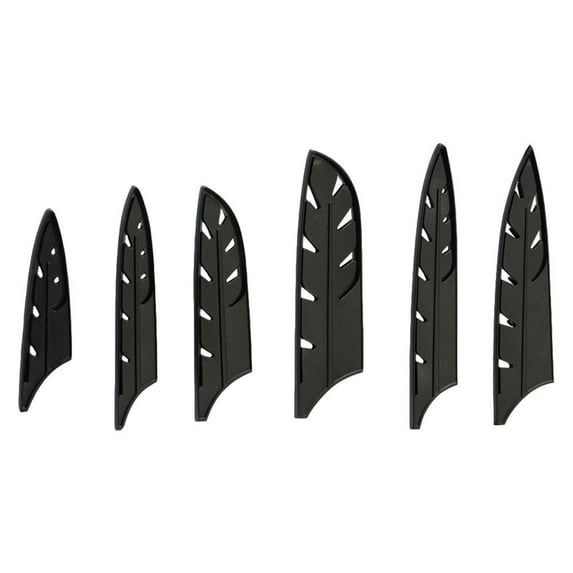OUNONA 10Pcs Shape Black Plastic Knife and for Home Cooks and Chefs