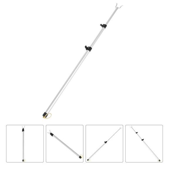 Squalise 1PC Telescopic Clothesline Pole Aluminum Alloy Household Clothesline Pole