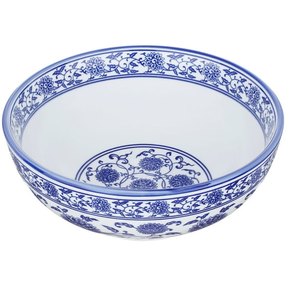 OUNONA 1Pc Blue and White Porcelain Bowl Chinese Style Ceramic Dish for Home Use