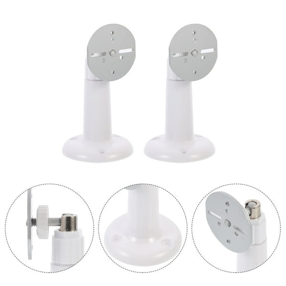 Moluckfu Security Camera Wall Mount Bracket Abs White Camera Support 2Pcs 4.3x2.8x2.8in