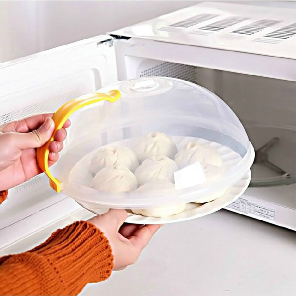 Clear Polycarbonate Microwave Cover – Round Splatter Lid With Adjustable Steam Vent & Reservoir 5 thumbnail image