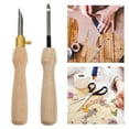 thumbnail image 1 of Punch Needle Embroidery Tool with Beige Synthetic Material for DIY Crafting Ergonomic Handle, 1 of 6