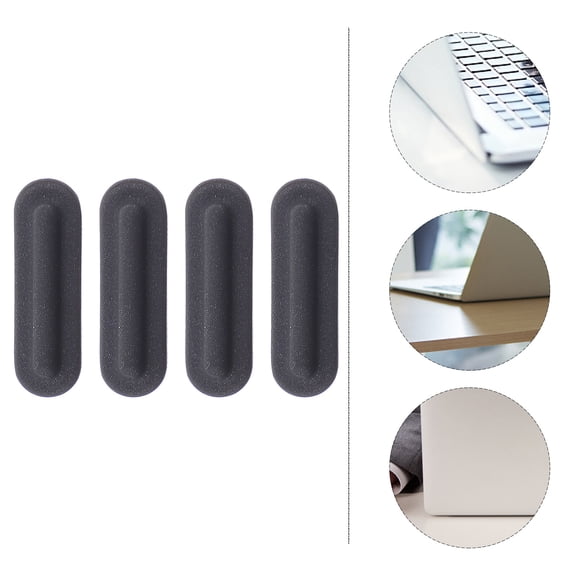 4 Pieces Silicone Rubber Feet Replacement Pads for Laptop Bottom Base Cover, Non- Anti-Scratch Laptop Foot Pads