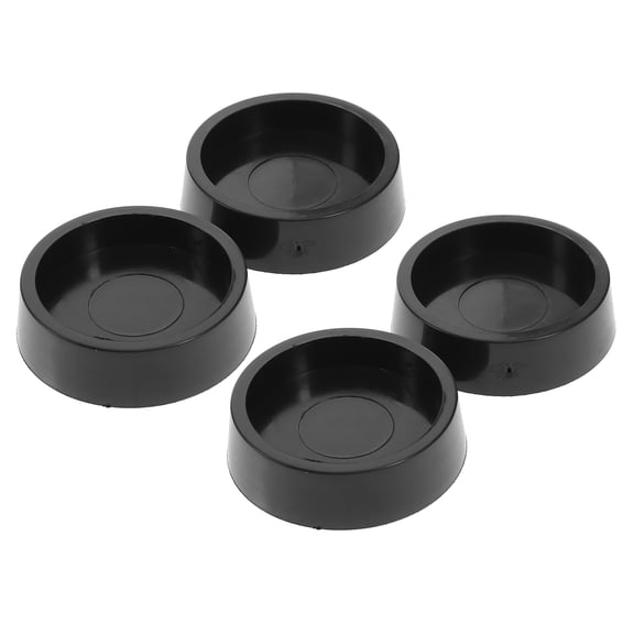 Squalise 4-Pack Non- Rubber Furniture Caster Cups and Wheel Stoppers for Protecting Floors and Stabilizing Furniture