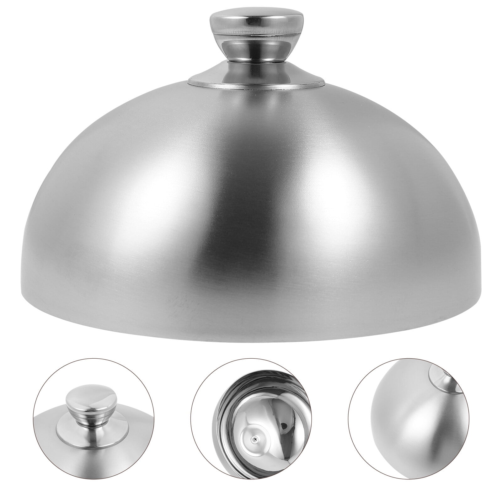 Meat. Cover Squalise Stainless Steel Food Dome Steak Cover Dishes Protective Cover ...