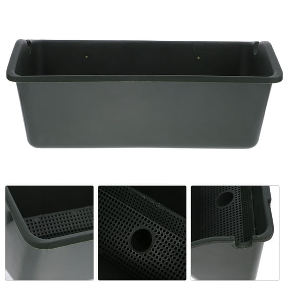 Squalise Window Boxes Deck Hanging Planter Railing Planter Wall Planter Holder for Railing Fence Balcony Decoration