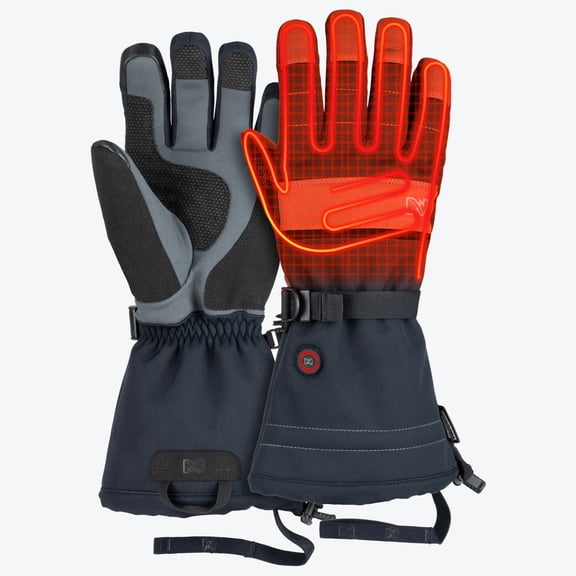 Mobile Warming Squall 3.0 Heated Gloves for Men and Women, 7.4V Rechargeable, Waterproof, Black, Small